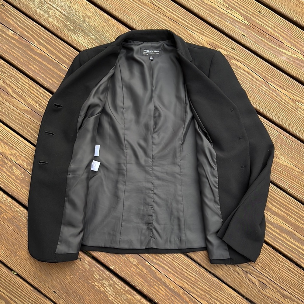 Stylish 3-Button Front Black Fitted Business Blaz… - image 5